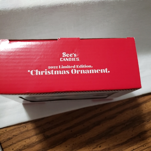Brand New 2022 Limited Edition "See's" Candy Glass Christmas Ornament - Picture 7 of 7